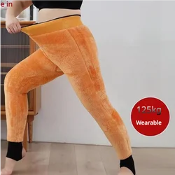 -30 ℃   Nuove donne pantaloni taglie forti velluto ispessimento caldo leggings invernali calzini calze elastiche da donna collant autunno incinta