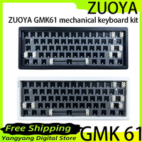 ZUOYA GMK61 Bluetooth three-mode mechanical keyboard kit  hot-swappable RGB backlight Gasket Structure mechanical keyboard