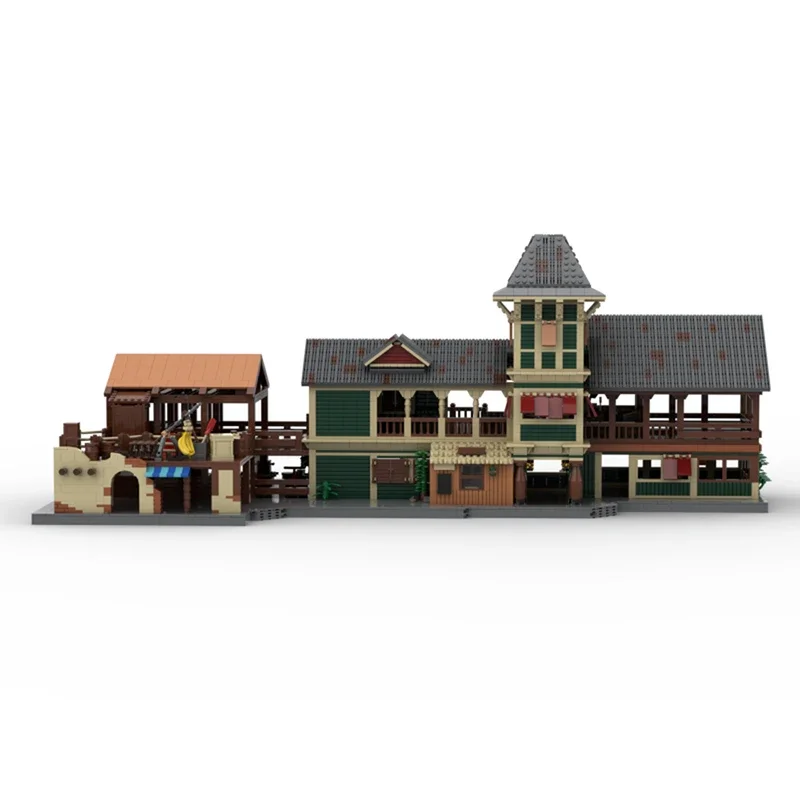 Moc Bausteine Dschungel Kreuzfahrt Boothaus Technologie Modulare Ziegel Modell Geschenke Weihnachten Spielzeug DIY Sets Montage