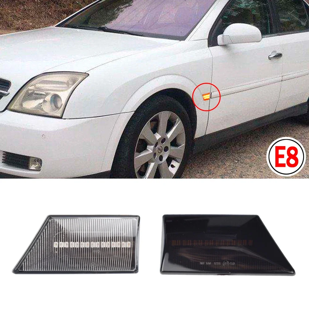 2PCS For Opel Vectra C 2002-2008 For Opel Signum 2003-2008 2 pieces Led Dynamic Side Marker Turn Signal Light Sequential Blinker