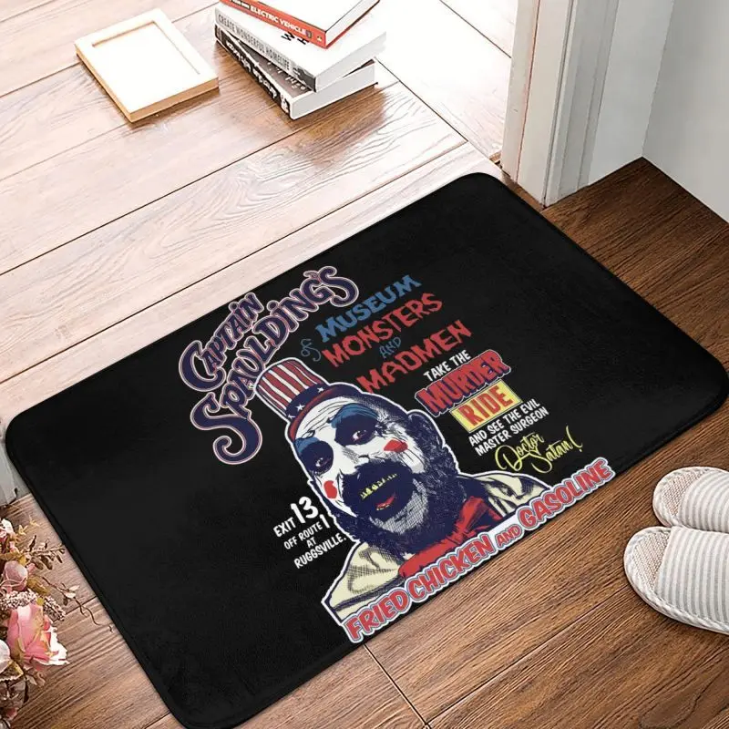 Captain Spaulding's Door Floor Bathroom Kitchen Mat Indoor Museum of Monsters and Madmen Doormat Room Entrance Rug Carpet