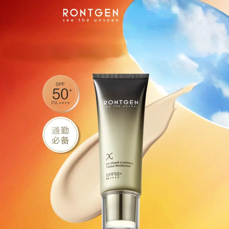 RONTGEN Shield Luminous Tinted Moisturizer Tone-up Cream Sunscreen Concealer Isolation 3-in-1 SPF50+ Waterproof Makeup Cosmetics