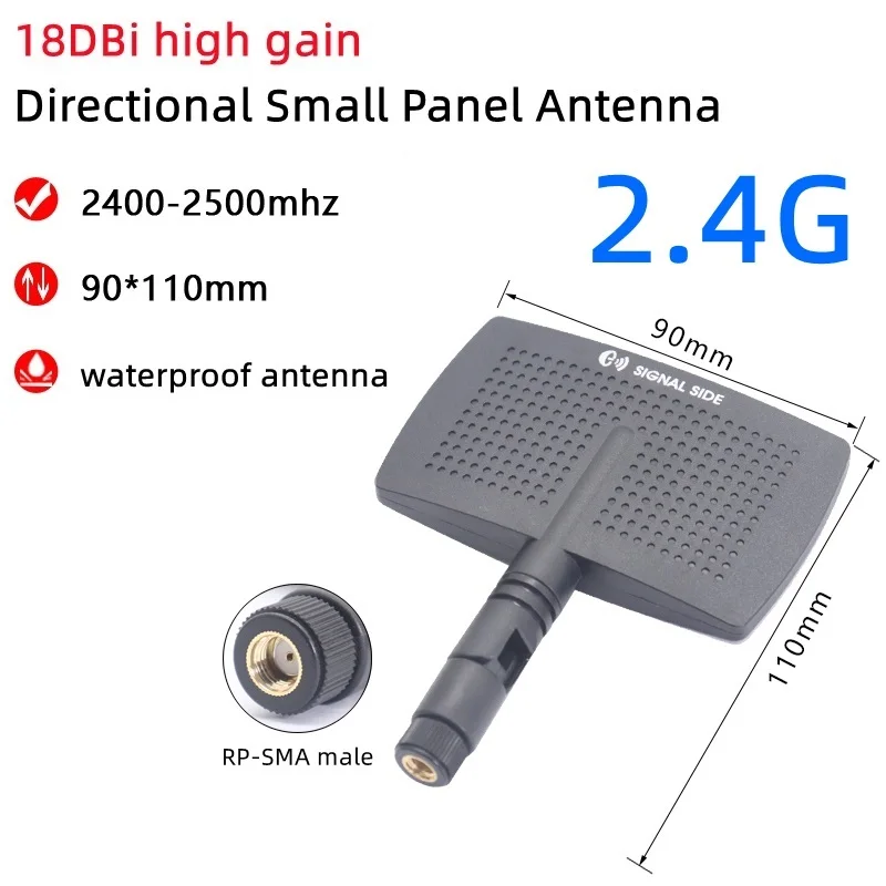 Imagem -03 - Wifi 18dbi Direcional Antena de Painel Plano ao ar Livre à Prova Impermeável Água para Controle Remoto sem Fio Asus Roteador 2.4g