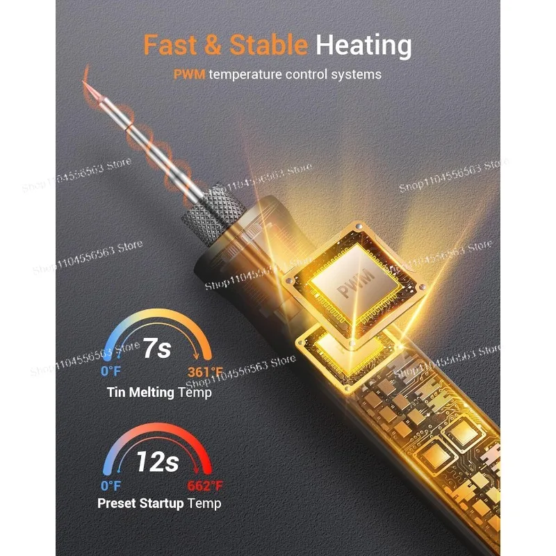 مكواة لحام كهربائية ذكية T1 (2600 مللي أمبير في الساعة) - أداة لحام نقطي عبر الحدود ببطارية ليثيوم، مكواة لحام منزلية صغيرة من القصدير #5