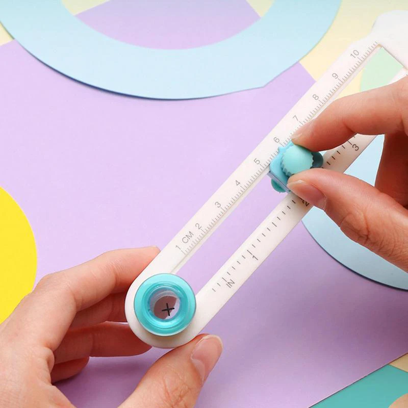 

2-20cm Paper Card Photo Circular Paper Cutter Safe Circle Shape 360° Rotary Circle Cutter Crafts DIY Round Cutting Tool Laminate