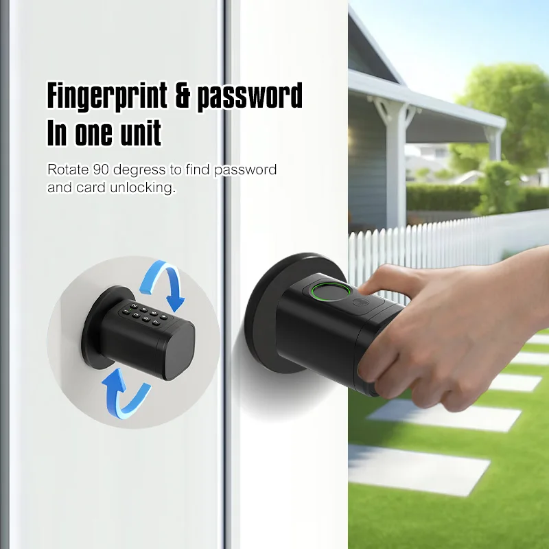 TTLock APP Fingerprint or Code Password Digital RFID Card Cylinder Smart Door Lock Electronic with Alexa Google Home