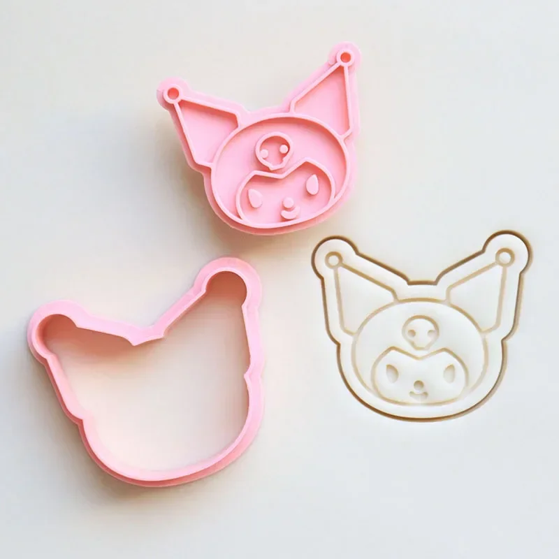 Baking Biscuit Mold Hello Kitty Cinnamoroll Cartoon Creative Seal Kuromi Plastic Sanrio Children Handmade Gift Chocolate 2025