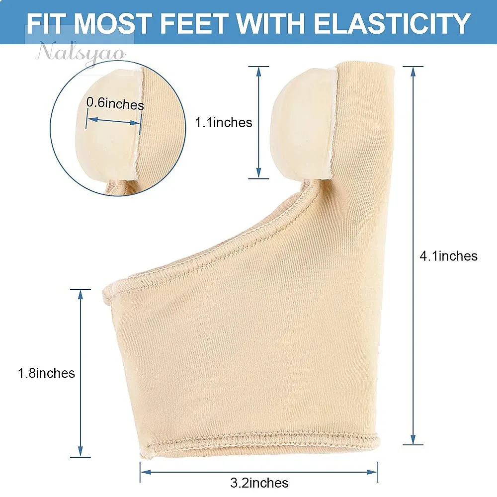 Toe Separator Bunion Corrector Hallux Valgus Straightener for Women Pain Relief Foot Finger Separators