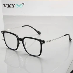 VICKY Simple Fashion Large Frame Geometric Square Glasses Can Be Customized Prescription Anti-blue Light Glasses Reading Glasses