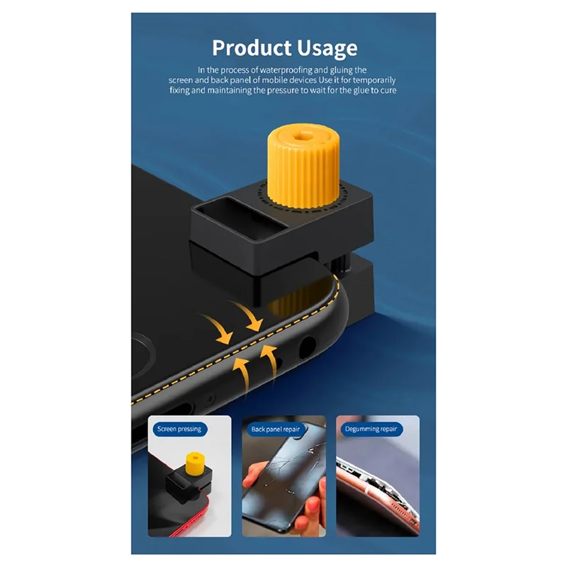 

A93Z инструмент для ремонта заднего стекла, универсальный зажим для экрана телефона, зажим для ЖК-дисплея, регулируемый телефон, планшет