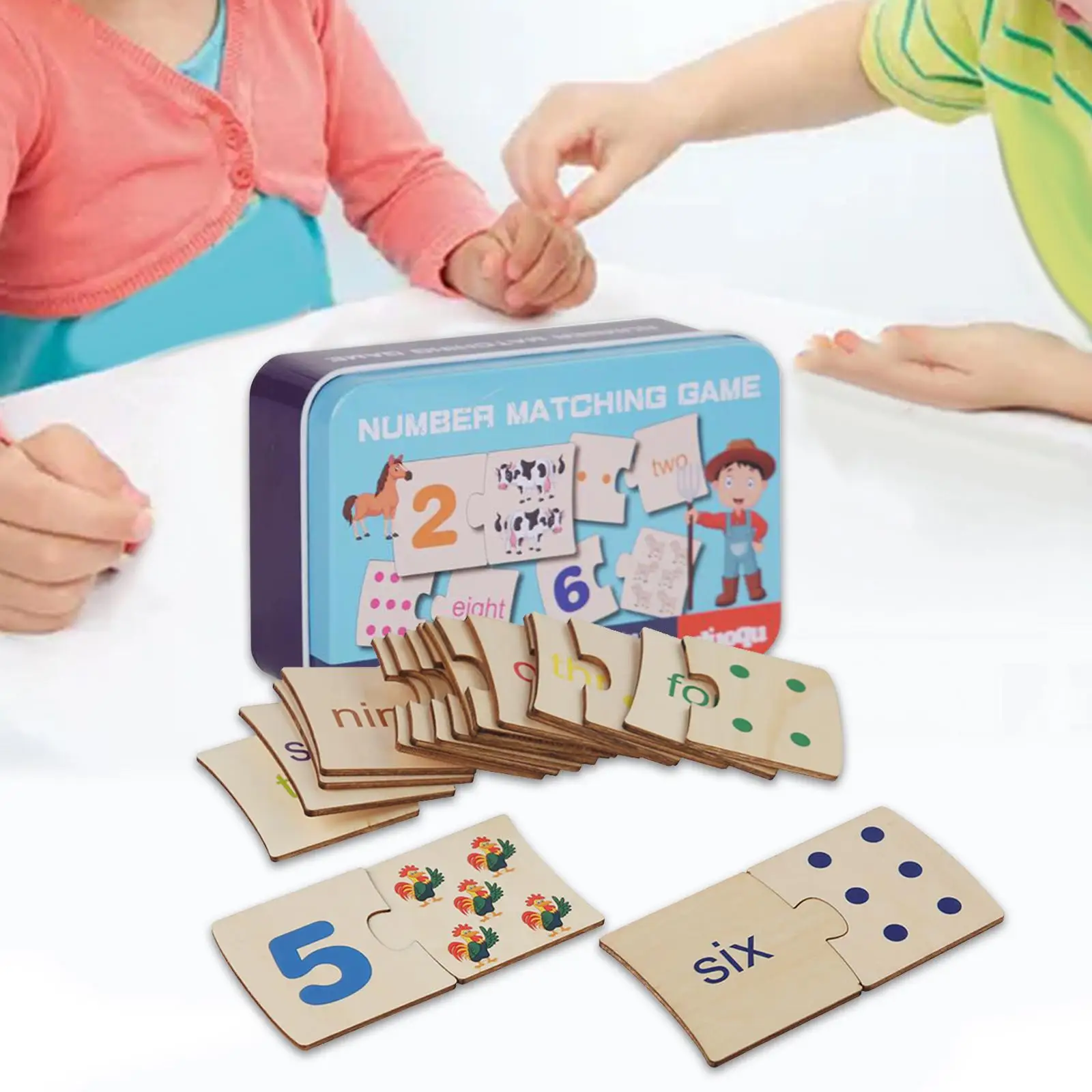 Jeu de puzzle numérique, jouet de comptage, manipulateurs mathématiques, jeu mathématique, jouet mathématique préscolaire pour enfants d'âge préscolaire, cadeaux d'anniversaire pour enfants d'âge préscolaire