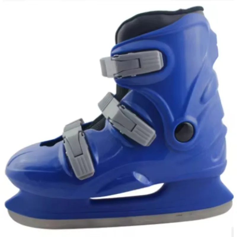 2027 Most Popular Impactive Resistance Plastic Hard Shell Adjustable Sizes Ice Skates Shoes for Adult