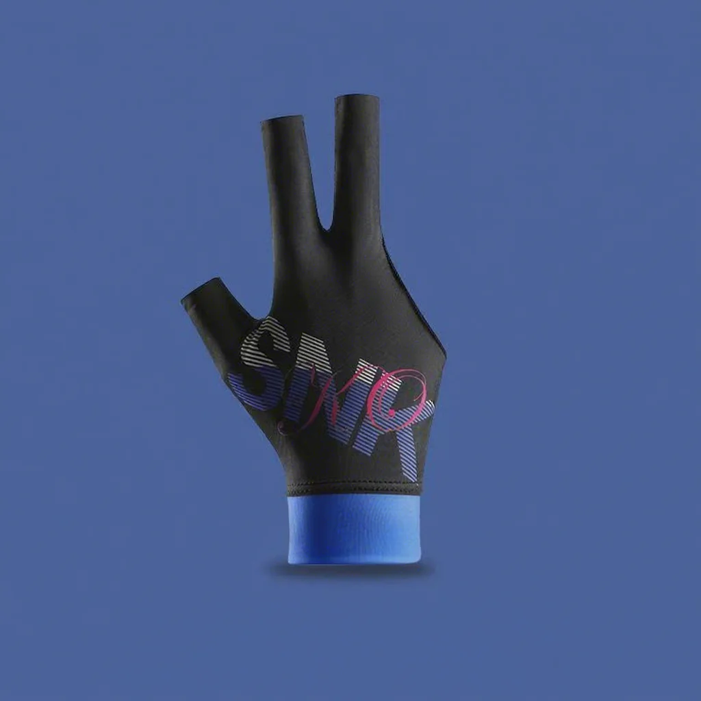Premium Unisex 3-Finger Billiard Glove Breathable Quick Drying Anti-Slip Sweat-Proof Sports Snooker Cue Glove for Professional