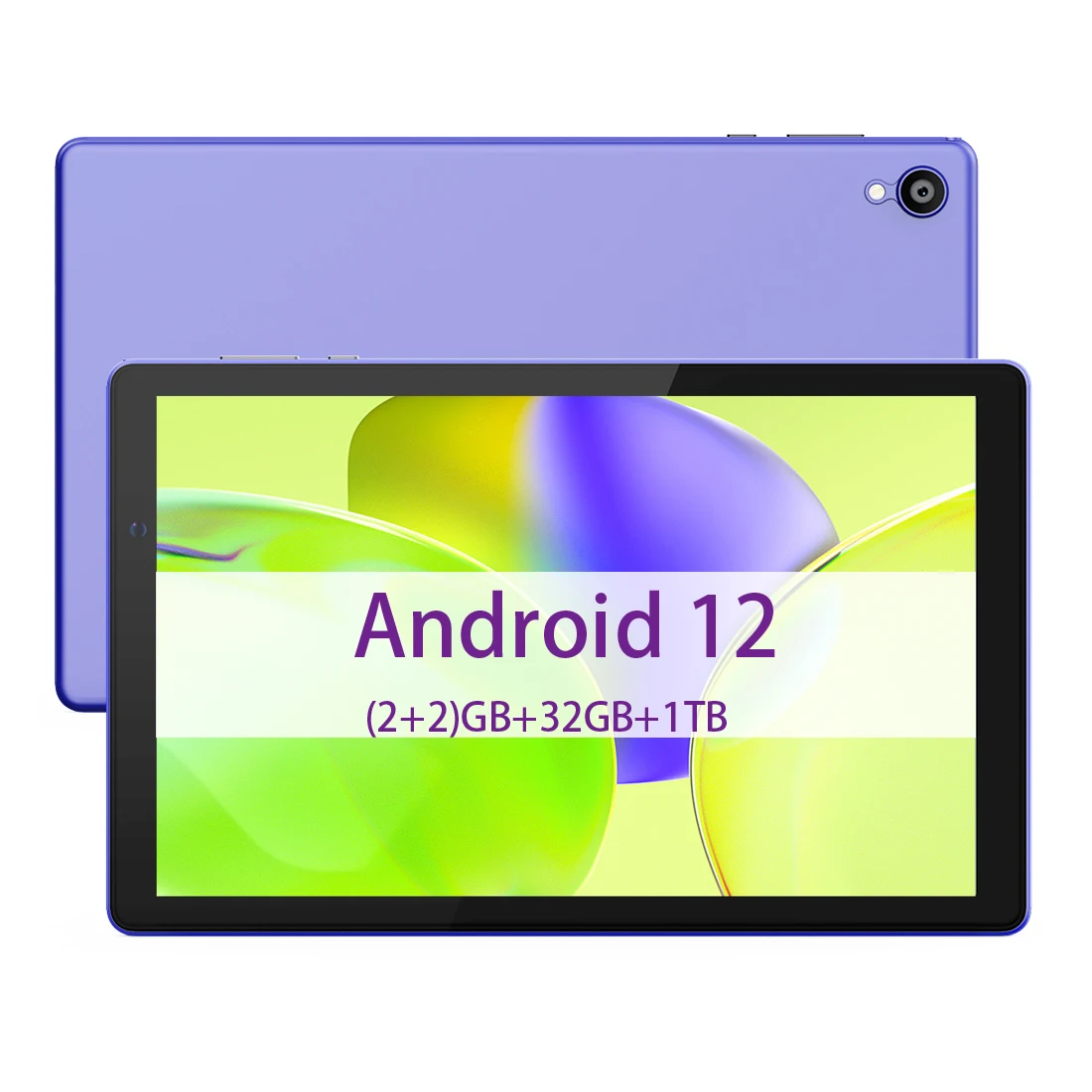 

10-inch Android 12 tablet, quad-core processor, 4(2+2) GB RAM, 32GB ROM, Bluetooth, WiFi, 6000mAh battery