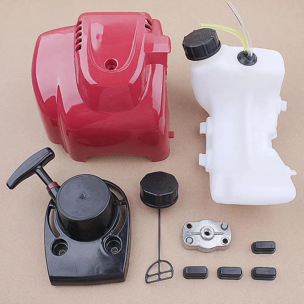 Engine Shroud Cover Pull Starter Fuel Tank For Honda GX35 GX35NT 1.3HP Gasoline Mower Trimmer Brushcutter 4-Stroke Engine Motor