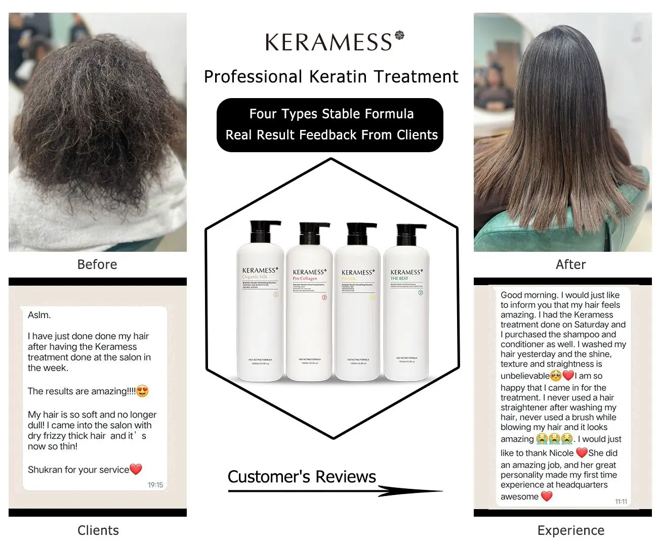 KeraMess Organic Silk Fantasy Keratin For Straightening No Smoke Free Formaldehyde Tannin Smoothing Botox Capillary For Women