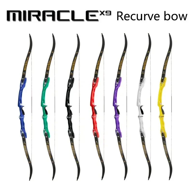 

Sanlida Miracle X9 Bow Kit Intermediate Target Recurve Shooting ILF Bow Riser 66" 68" 70" Limbs 16-42lbs