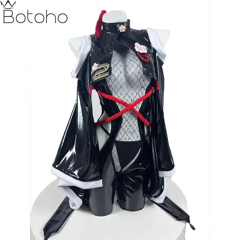 Gaming nickel Ke the goddess of victory Sakura cosplay Japanese kimono women Ninja leather jumpsuit Halloween sexy uniforms anim