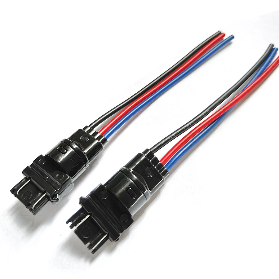 2Pcs T25 3157 3057 3457 4157 P27/7W Socket Connector Adapter Male Female Plug Base Extended Wire