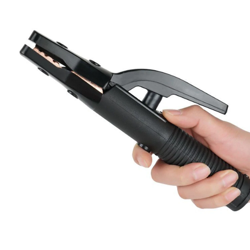 Electrode Holder 300A 800A Welding Clamp Copper Body Insulated Handle Flame Resistant Nylon Material for Welding Use
