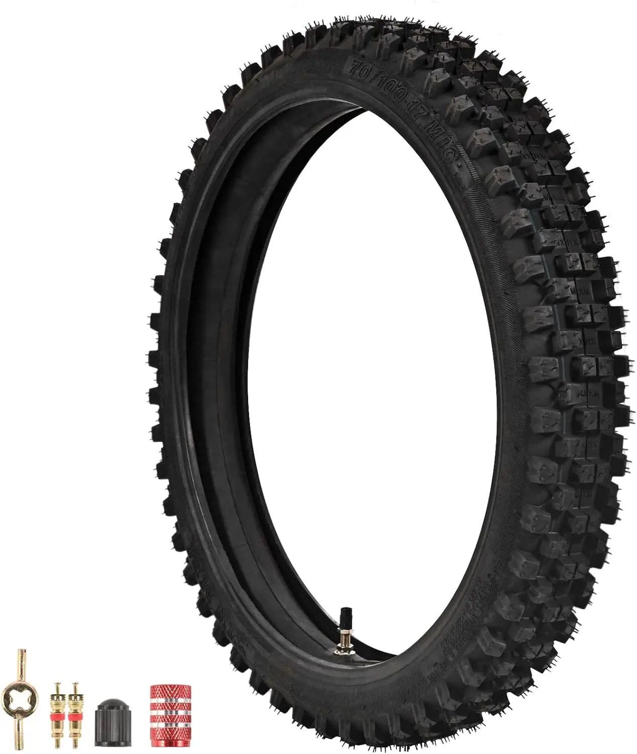 

Комплект из шины и камеры 70/100-17 для мотокросса, внедорожных и питбайков, прочный и надежный