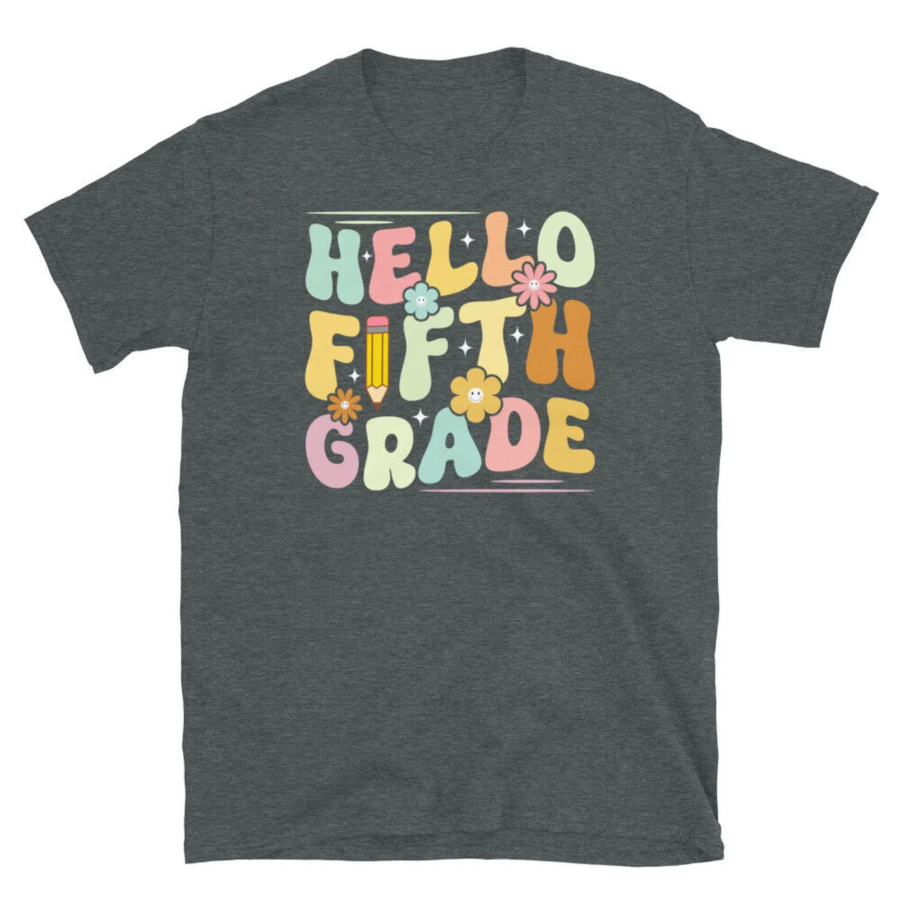 

Футболка унисекс с короткими рукавами Hello Fifth Grade Back to School Teachers