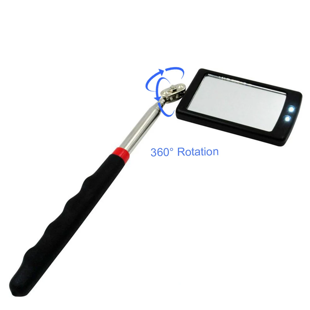 

Auto LED Light Extendible Inspection Mirror Endoscope Car Chassis Angle View Automotive Telescopic Detection Tool Equipment