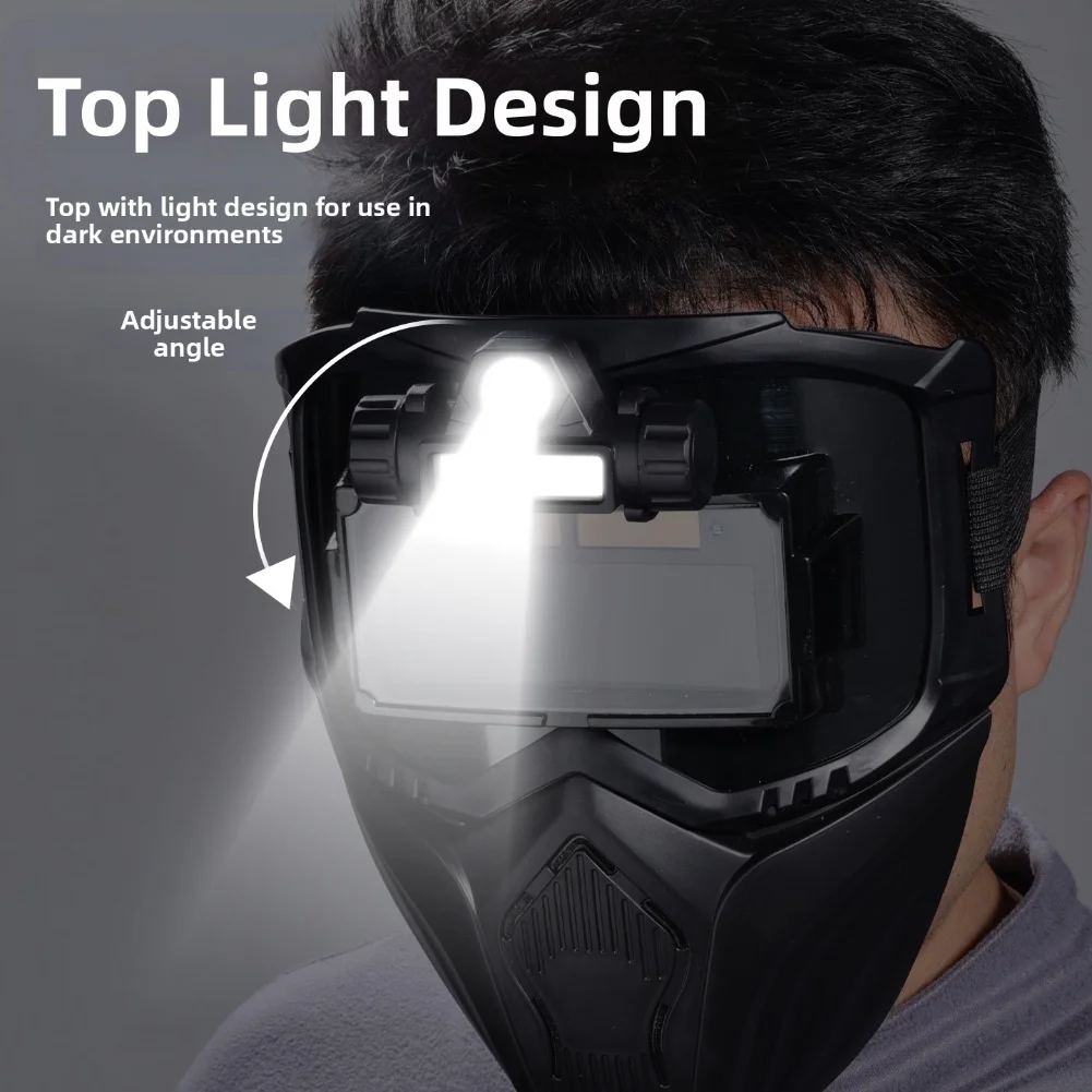

Auto Dimming Welding Helmet With True Color View For Welding Sandblasting Polishing Ultimate-Face And Eye Protection