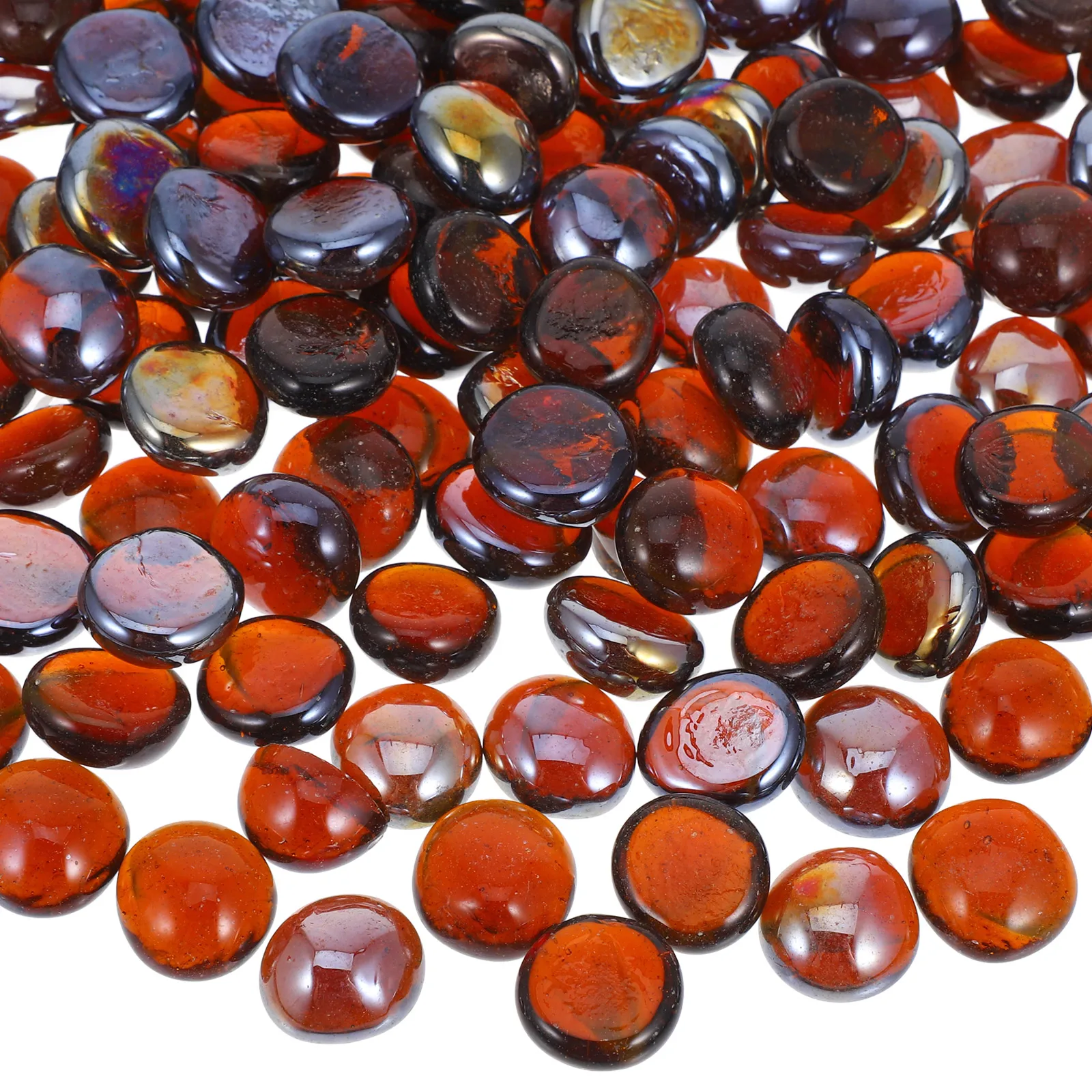 

Fire Pit Glass Beads Fire Resistant Landscape Glass for Fish Tank Decoration and Plant Pot Stone DIY Craft Gravel