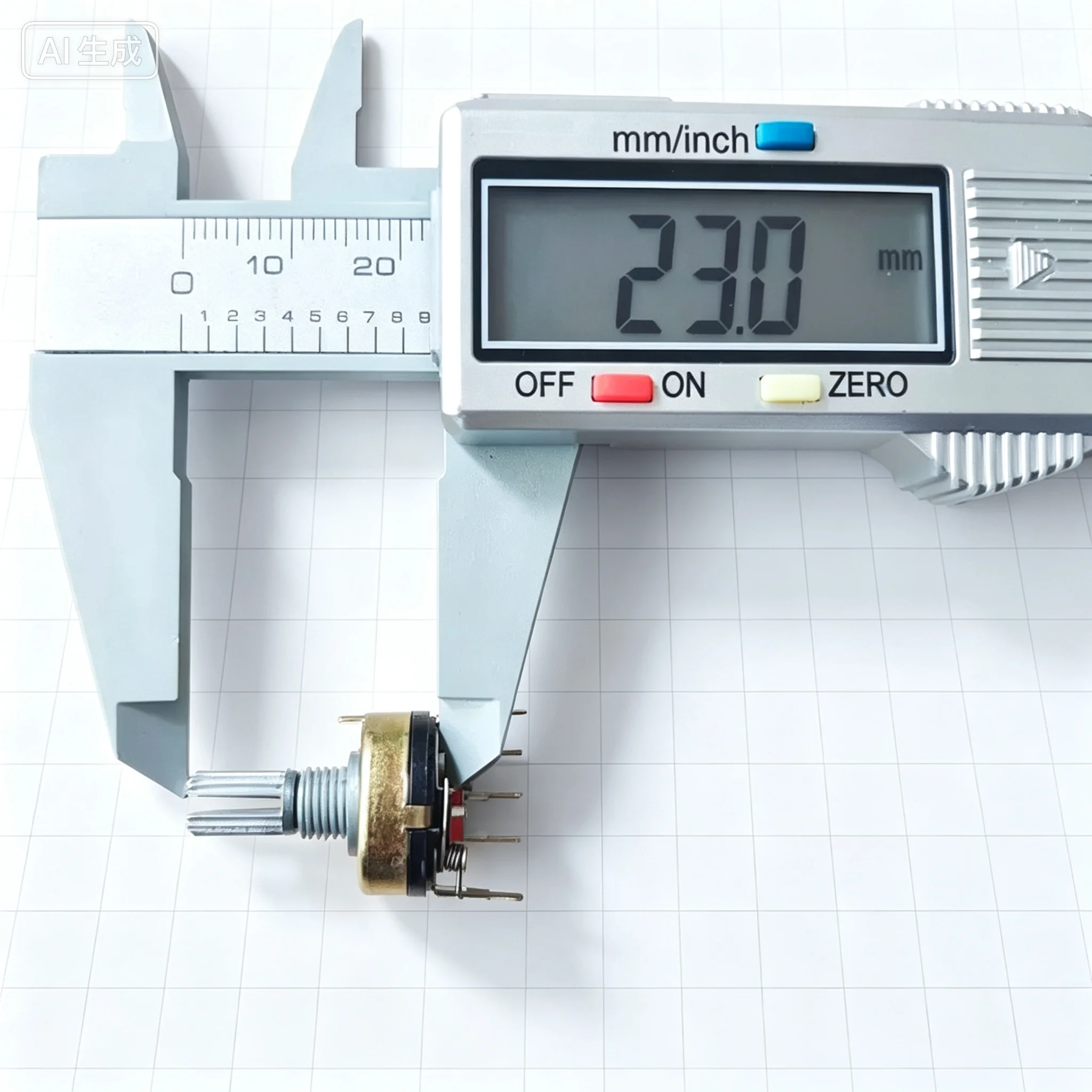 For RV17 Type Bent Pin Potentiometer B10K B1K With Switch Vertical 5Pin Amplifier Volume Potentiometer