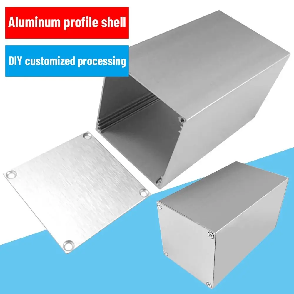 Board Shell Instrument Housing Aluminium Enclosure Case DIY Mini Electronic Component Project Box Power Case 100*56*56mm