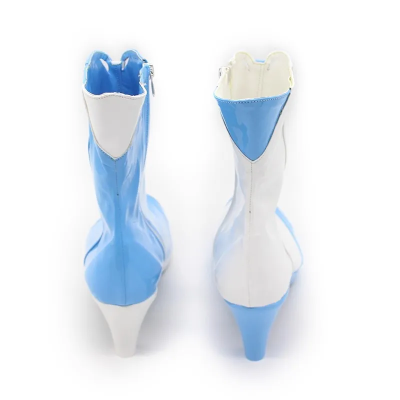 Chaussures de Cosplay pour femmes, chanteur virtuel Luo Tian Yi V4 AI, bottes hautes décontractées en PU pour Halloween, carnaval, fête de noël