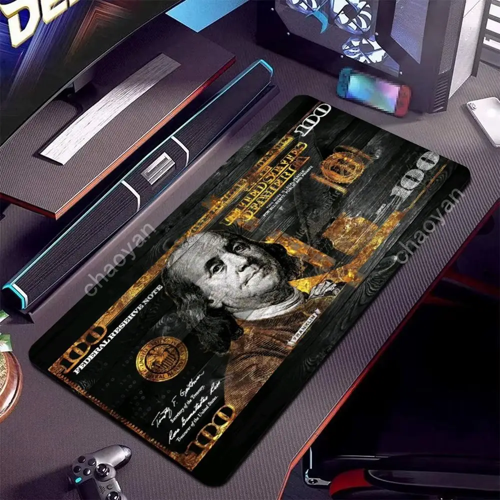 

Коврик для мыши Dollars с поддержкой запястья, игровой настольный коврик, нескользящий настольный коврик, игровые коврики для мыши, длинные настольные коврики