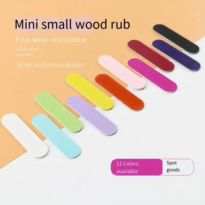 Doppelseitige Nagelfeilen Mini Holz Schleifpuffer Block Set für Gelpoliermittel Maniküre Pediküre Salon Professionelle Nail Art Tools – Detail 8
