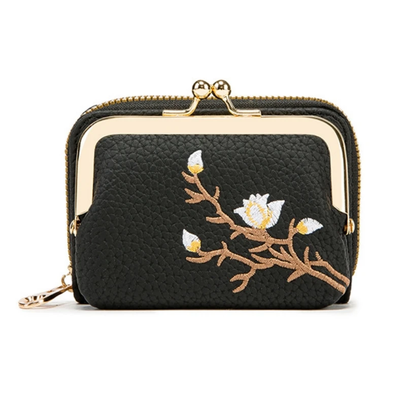 New Women's Mini Accordion Card Holder Wallet Large Capacity Premium Coin Purse for Daily Commute Office