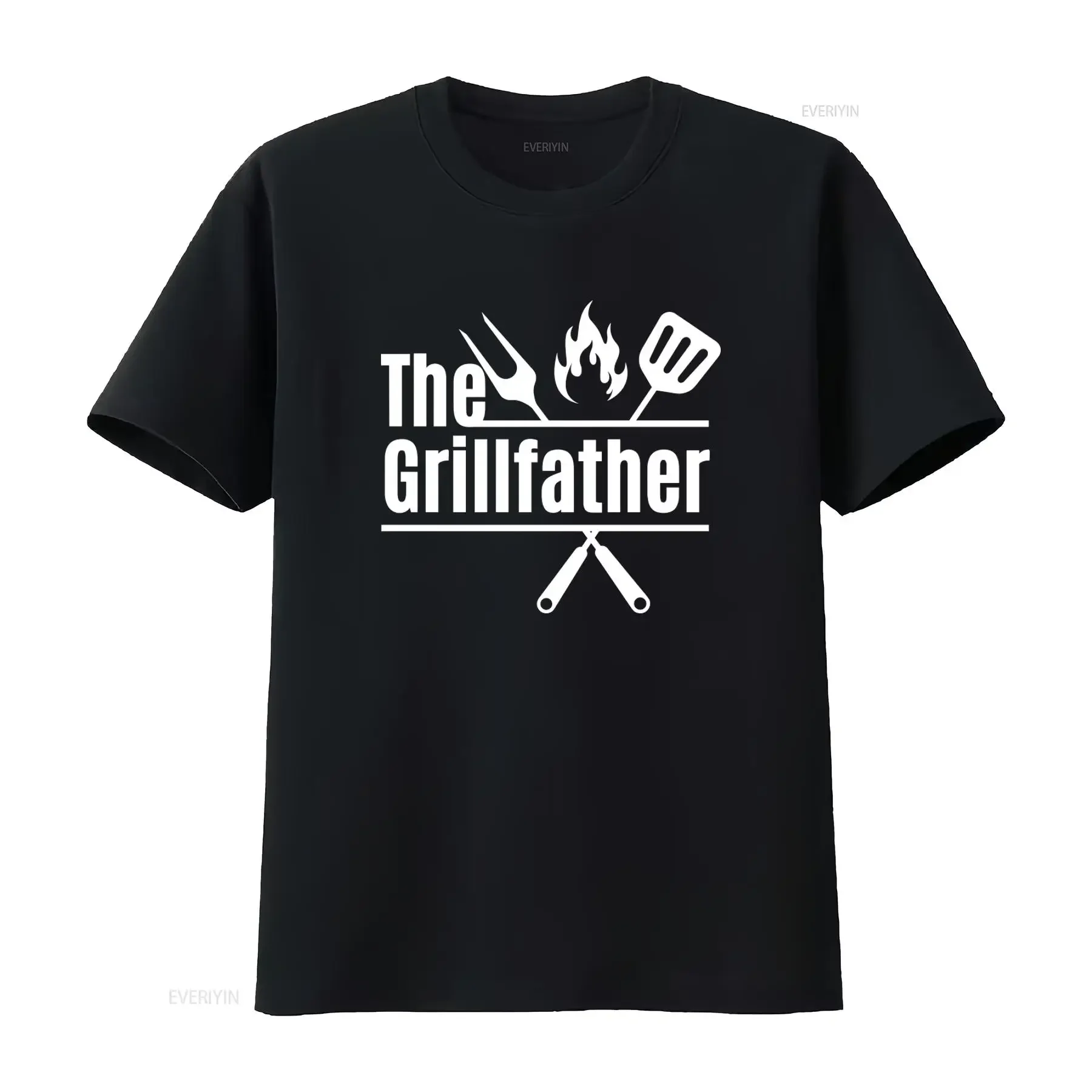 The Grillfather Men's T Shirt Perfect Father's Day for Grill Masters BBQ Lovers Dads vintage Washed designer clothes Casual