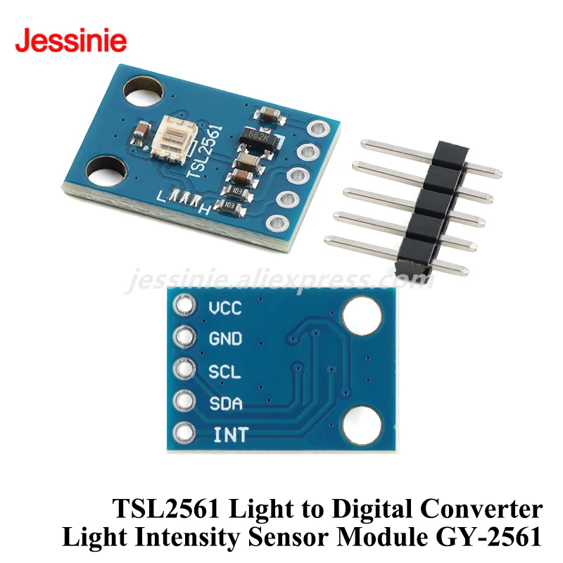 TSL2561 GY-2561 Light-to-digital Converter OPT101 Monolithic Photodiode TSL2584 GUVA-S12SD Light Intensity Sensor Module