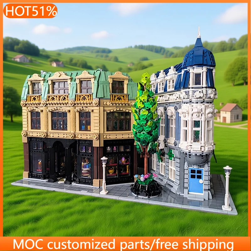 

10508 PCS Customize The Old District MOC Customize Modular Building Block Kids Educational Technology DIY Boys Festival Toy Gift