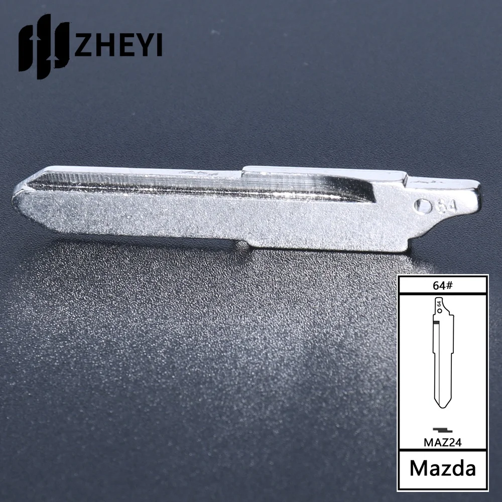 MAZ24 64# Universal Uncut Remotes Flip Key Blade For Mazda Original MAZ24 64# Blank key blade uncut for car remote control key