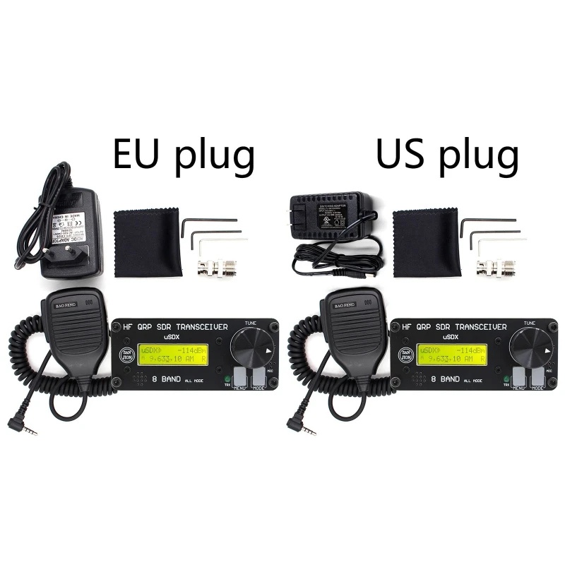 HF SSB QRP Transceiver Ham Radio HUSD USDR USDX  Shortwave SSB/CW Built-in Microphone Speaker Transceiver 8 Band SD-R