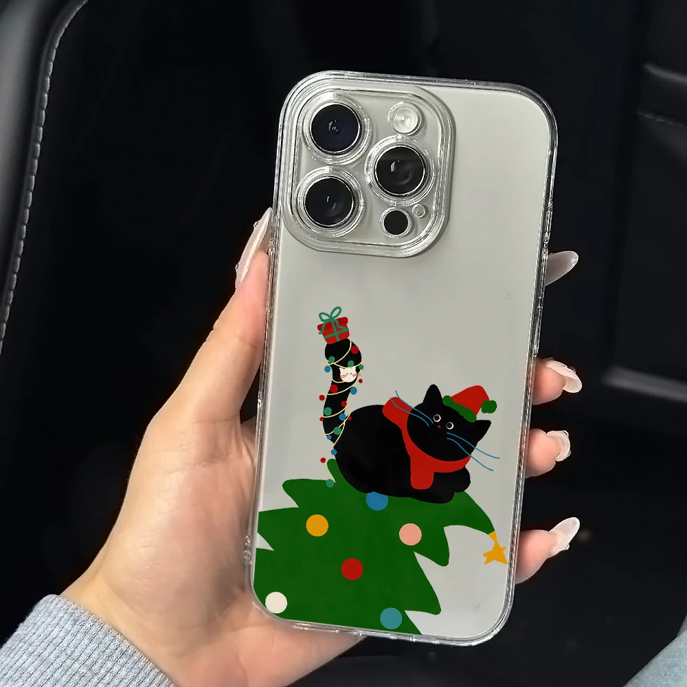 Christmas tree top Silicone Phone Case for iPhone 17 16 15 14 13 12 11 Pro Xs Max Air Mini 7 8 6 6s Plus SE 2020 2022 Cover