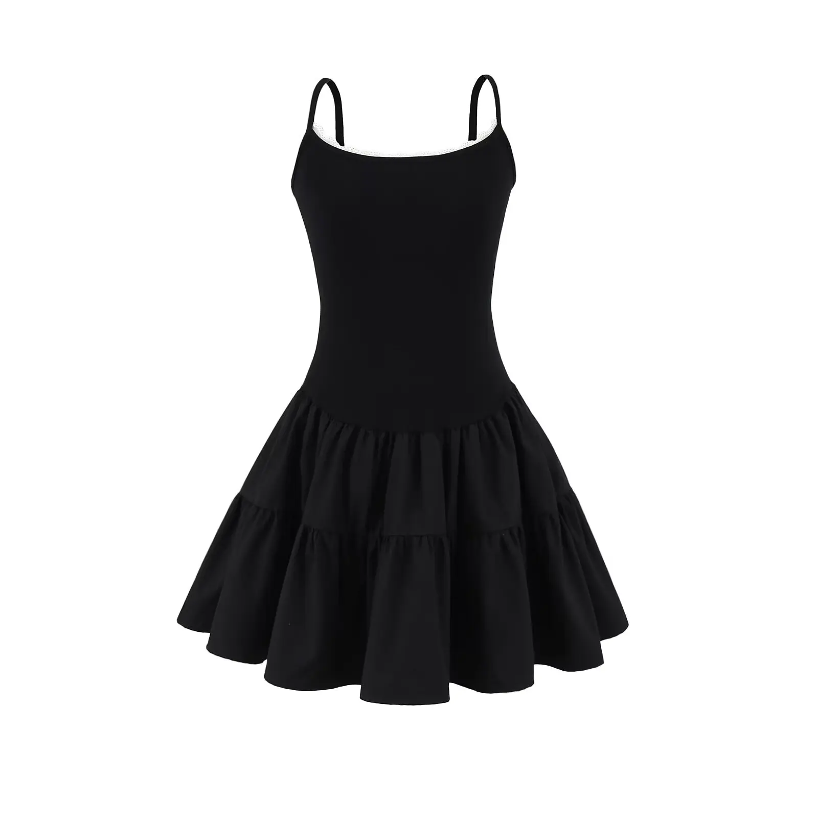 الباليه Sle الدانتيل حزام الدكتور المرأة الصيف جديد الخصر Cinching سليم نسيج مرن منتفخ ألف خط ort تنورة مثير عالية الخصر... #2