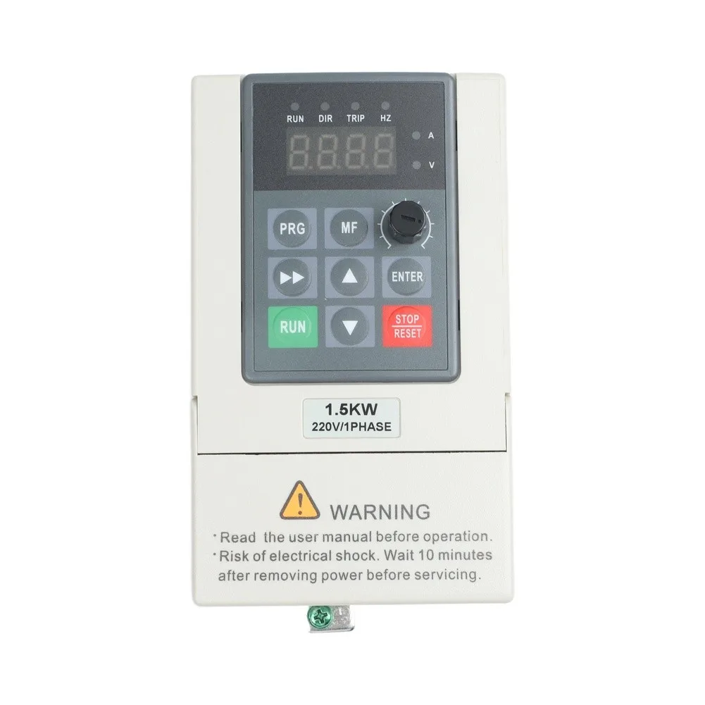 1 Phase to 3 Phase Variable Frequency Converter 220V In 220V Out 1.5KW for Textile Equipment and Industrial Pumps