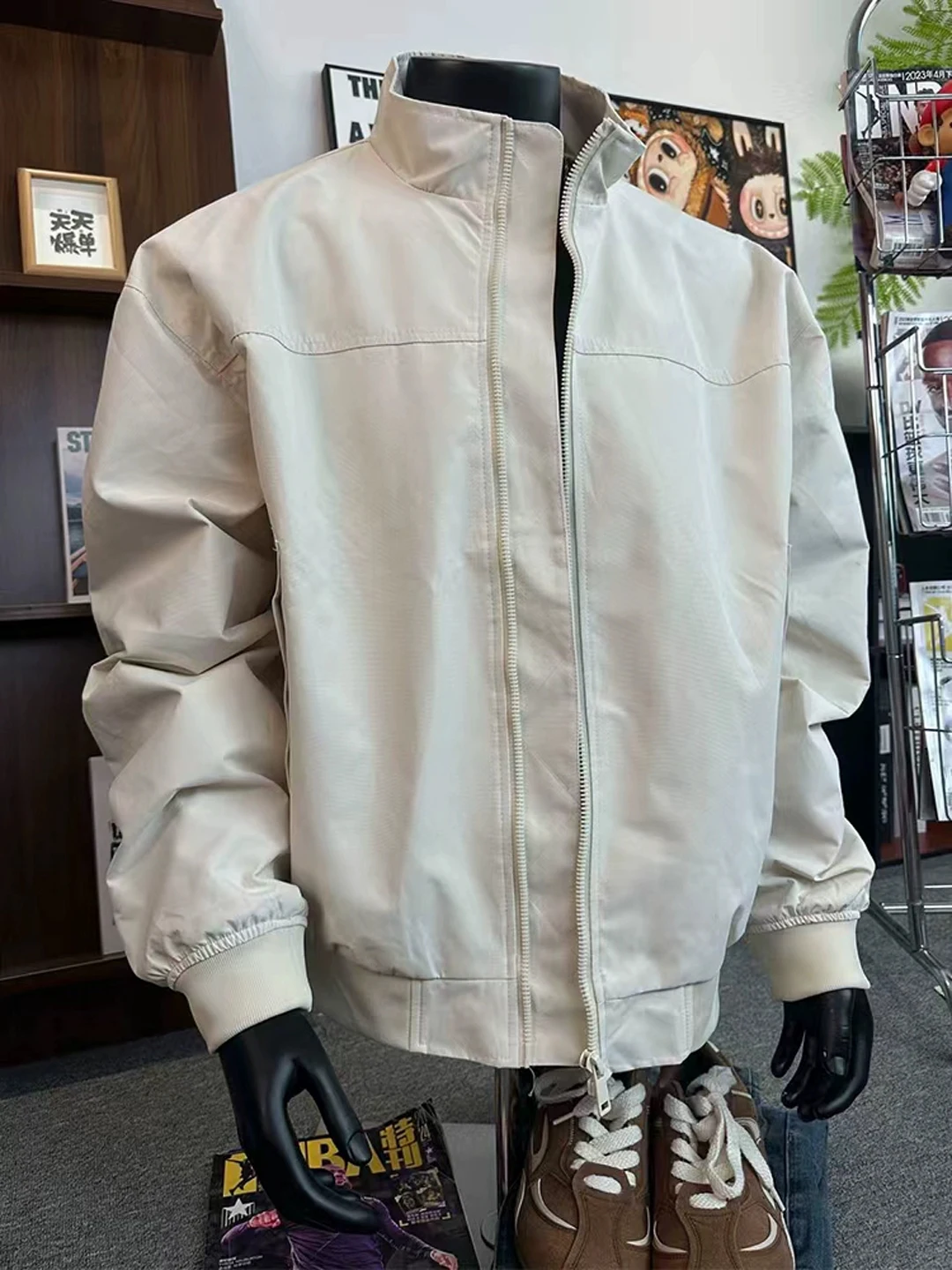 

Cleanfit American Sle ort Flight Jaet Men's Spring Autumn Stand Collar Workwear Waterproof Outdoor Coat Youth Faion