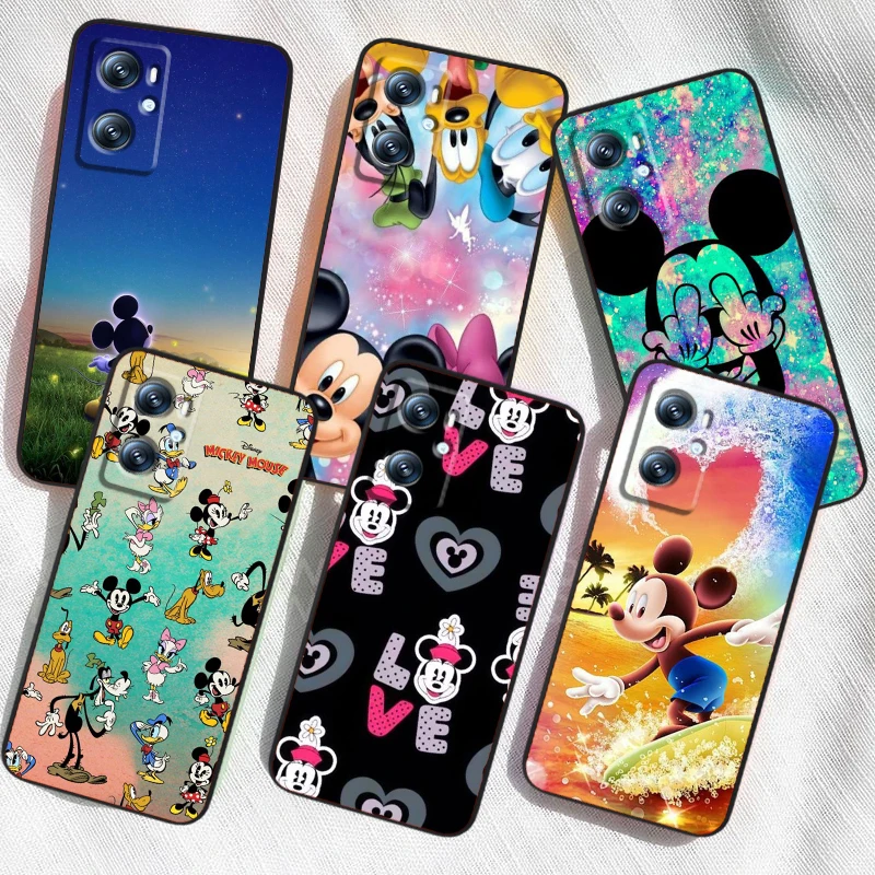 Mickey Minne Have Fun Disney For OPPO Find X6 X5 X3 A54S A5 A94 A16 A53S A57 A74 A72 A98 A78 A96 A9 5G Black Soft Phone Case