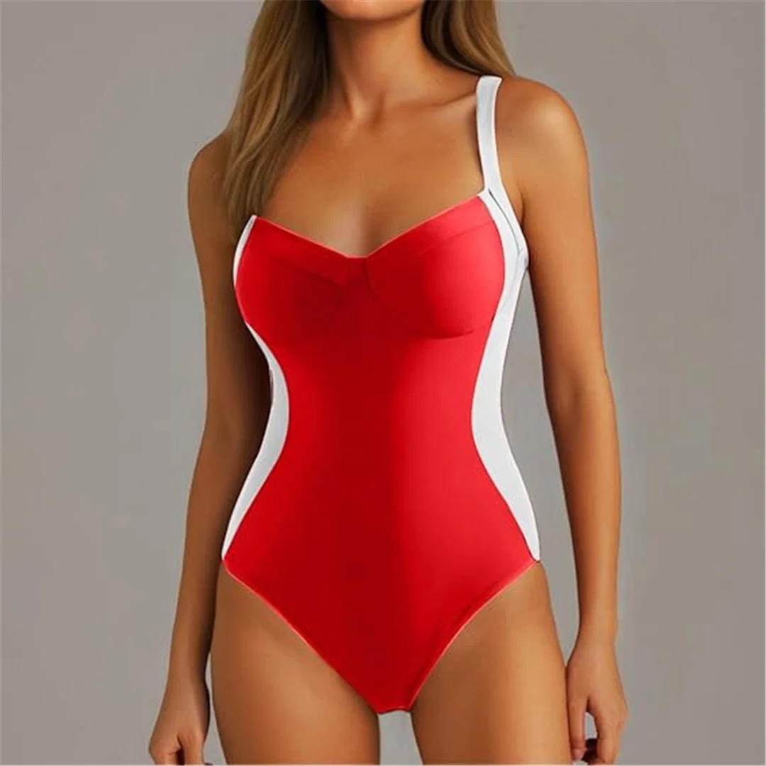 S - XL, 7 Farben, einteiliger Badeanzug mit Schnürung und Spitze, Damen-Badebekleidung, hoch geschnittene Beine, rückenfreier Badeanzug, Badeanzug, Modell V6952. – Detail 10