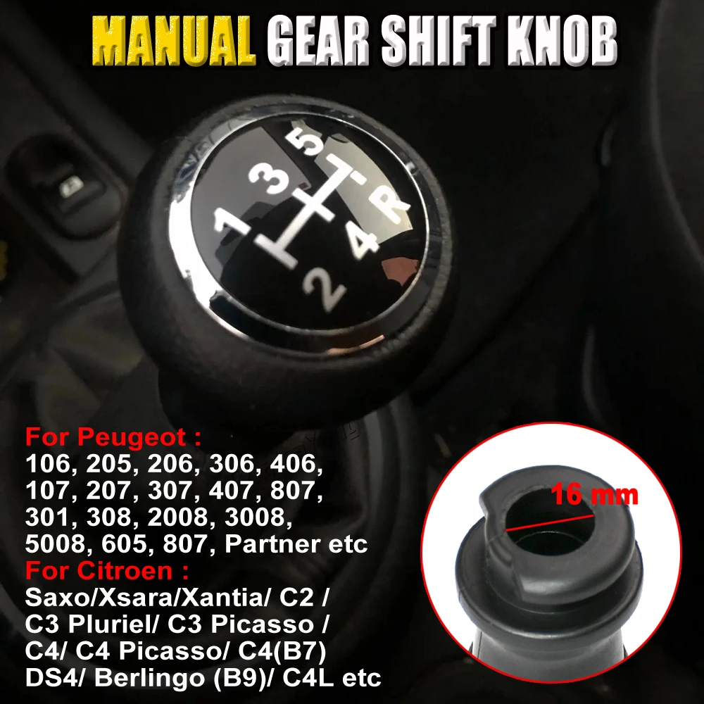 New Beautiful Vintage Design Gear Stick Knob For Citroen Saxo Xsara Xantia C2 C3 Pluriel C3 Picasso C4 C4 Picasso C4 B7 DS4