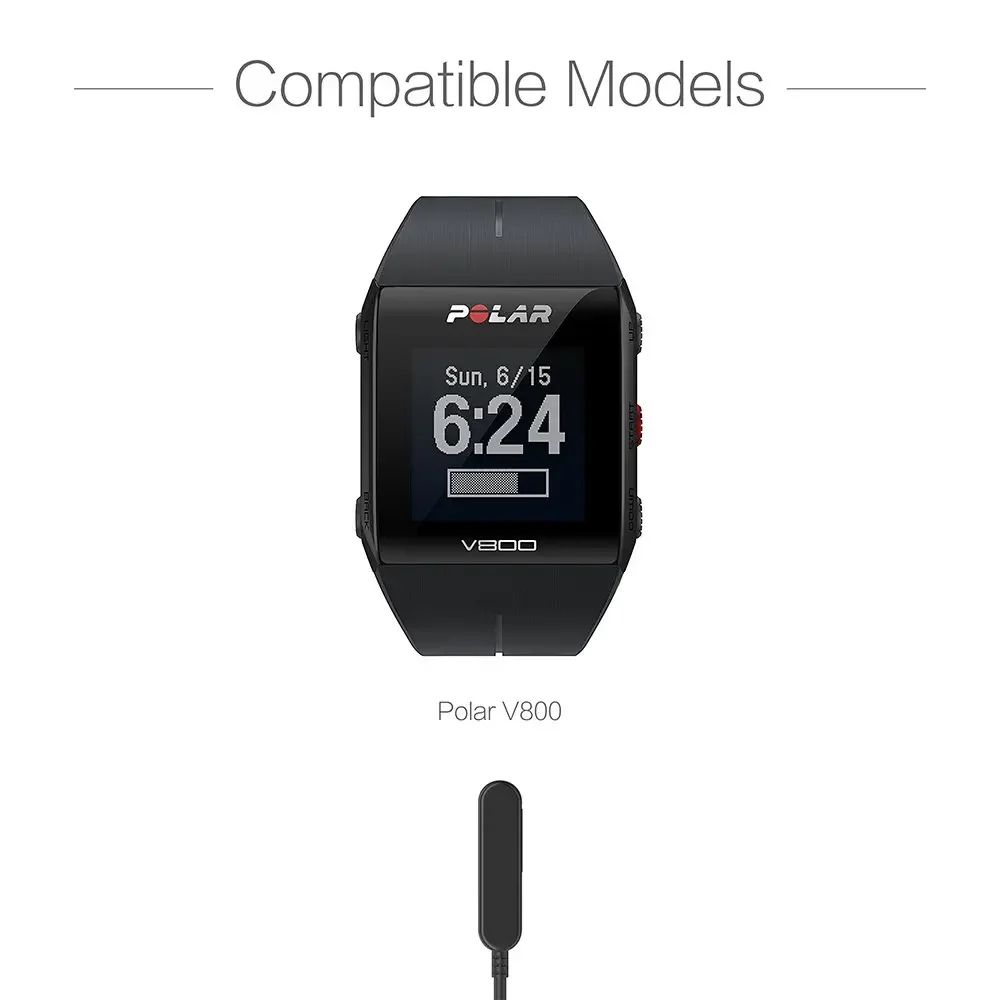 Pengisi Daya untuk Polar V800 Jam Tangan Olahraga-Kabel Pengisi Daya USB 100Cm-Aksesori Jam Tangan Pintar Polar