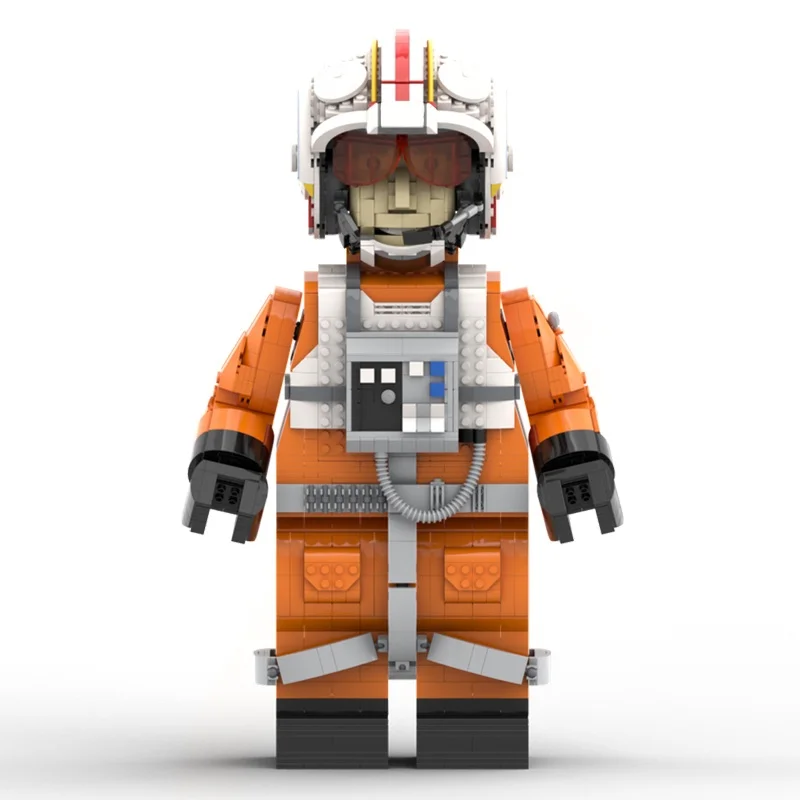 1970 قطعة MOC LukeSkywalker الأحمر خمسة ميجا ستار نموذج بناء اللعب كتل هدية الكريسماس العمارة لتقوم بها بنفسك الإبداعية الاطفال عيد ميلاد