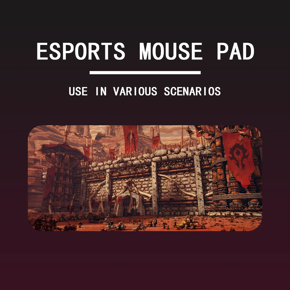 W-world Mousepad alas Mouse Gaming besar, alas Mouse meja Keyboard komputer tebal